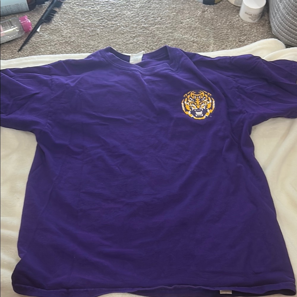 Purple Kids Shirt Lsu tigers